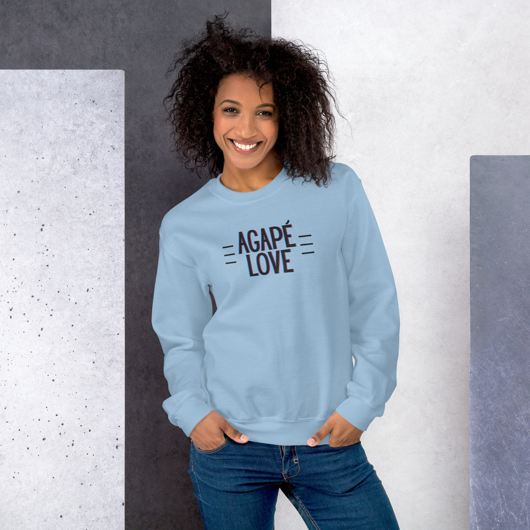 AGAPE LOVE ~ Embroidered Design ~ Unisex Sweatshirt