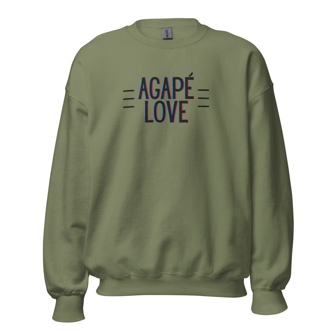 AGAPE LOVE ~ Embroidered Design ~ Unisex Sweatshirt