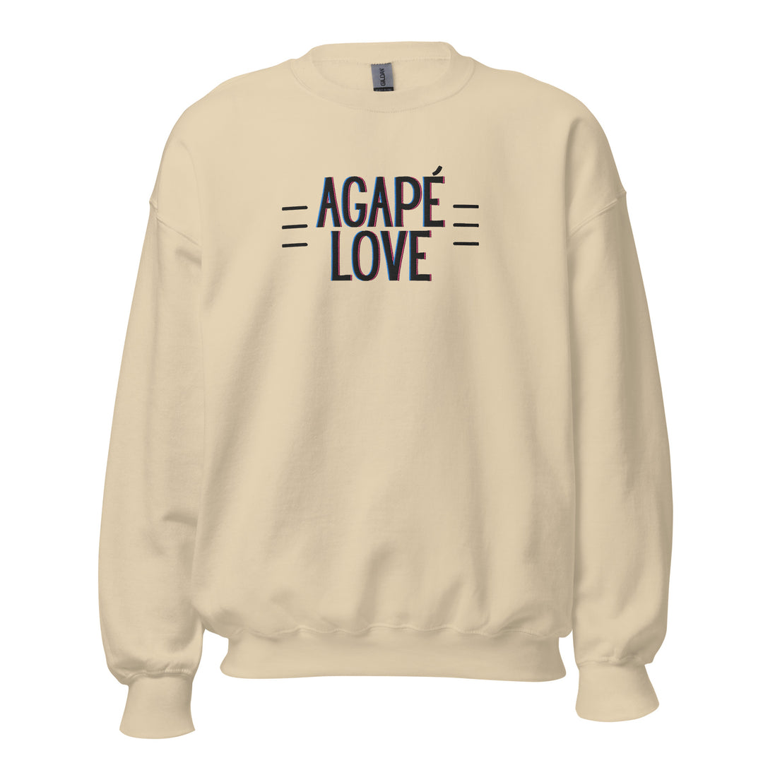 AGAPE LOVE ~ Embroidered Design ~ Unisex Sweatshirt