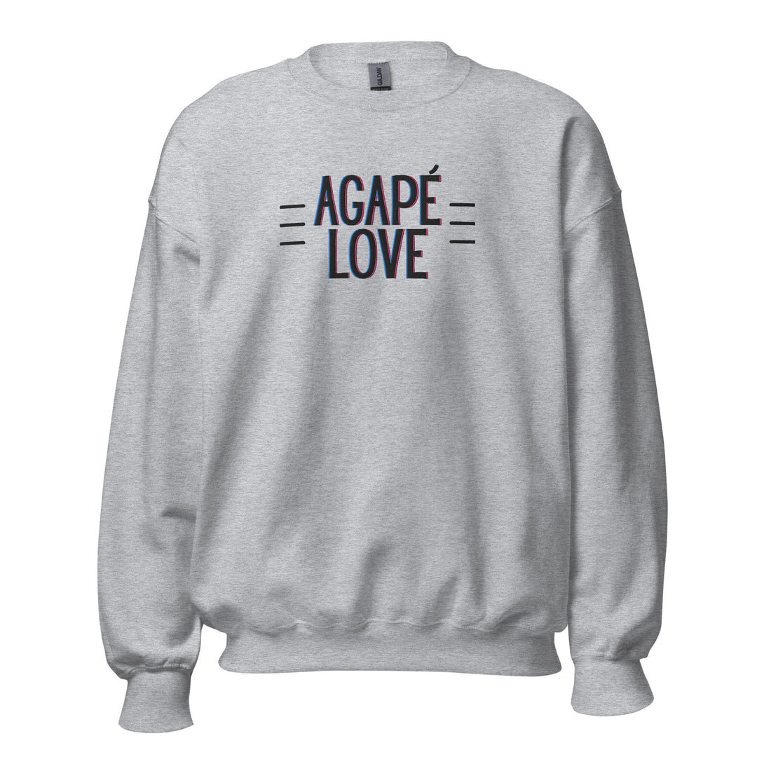 AGAPE LOVE ~ Embroidered Design ~ Unisex Sweatshirt